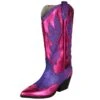 Luxe Cowboy Laarzen Roze/Paars Glitter -Vakantie Feest Winkel pwhlaars paars 5gr