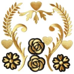 Bloemen & Krullen Goud (13-delig)