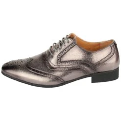 Herenschoen Brushed Zilver -Vakantie Feest Winkel pwhschoenbrush zilver 4gr