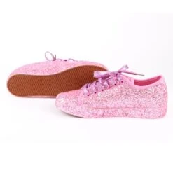 Glittersneakers Roze -Vakantie Feest Winkel roze sneakers groot2
