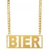 Ketting Bier Goud 1 Ketting Bier Goud -Vakantie Feest Winkel sch 25901 1