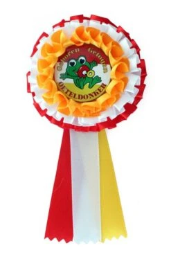 Rozet Rood/wit/geel Geboren En Getogen Oeteldonker