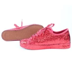 Glittersneakers Rood -Vakantie Feest Winkel sneakers rood groot3
