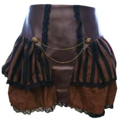 Steampunk Country Rok -Vakantie Feest Winkel steampunk rok bruin country hoofs 3
