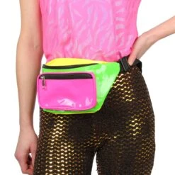 Neon Foute Party Heuptasje 5 Neon Foute Party Heuptasje -Vakantie Feest Winkel tasje rgg 2 gr