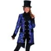 Luxe Markiezin Jas Blauw -Vakantie Feest Winkel th 3880 0400 1