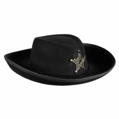 Cowboyhoed Kind Zwart