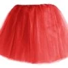 Tule Rok (div. Kleuren) -Vakantie Feest Winkel tule rok rood 1