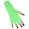 Handschoenen Vingerloos Fluor Groen -Vakantie Feest Winkel vingerloos groen gr