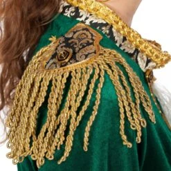 Luxe Jas Markiezin Fluweel Groen 13 Luxe Jas Markiezin Fluweel Groen -Vakantie Feest Winkel wil 320417b 4