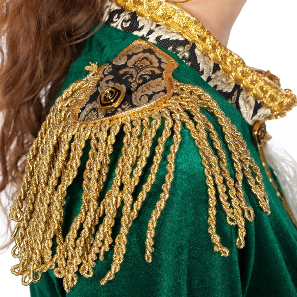 Luxe Jas Markiezin Fluweel Groen 7 Luxe Jas Markiezin Fluweel Groen - Afbeelding 5