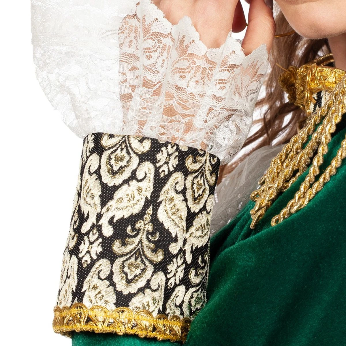 Luxe Jas Markiezin Fluweel Groen 9 Luxe Jas Markiezin Fluweel Groen - Afbeelding 7