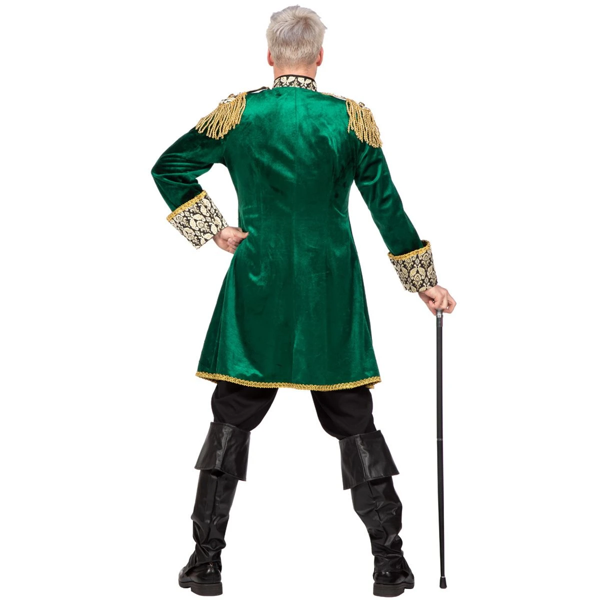 Luxe Jas Markies Fluweel Groen 5 Luxe Jas Markies Fluweel Groen - Afbeelding 3