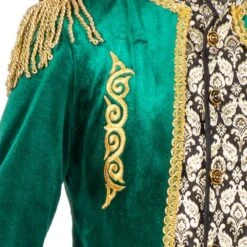 Luxe Jas Markies Fluweel Groen 10 Luxe Jas Markies Fluweel Groen -Vakantie Feest Winkel wil 330417b 4