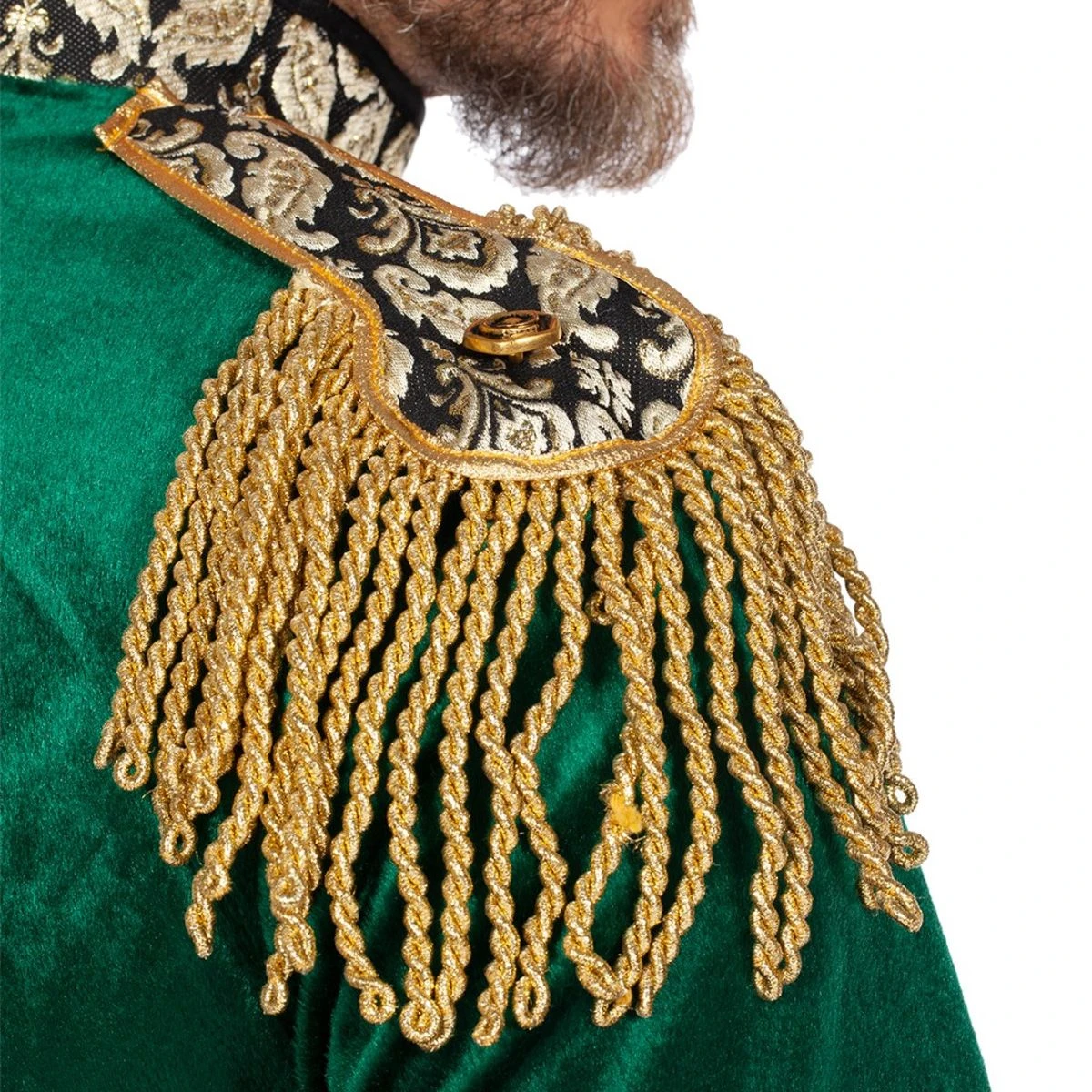 Luxe Jas Markies Fluweel Groen 7 Luxe Jas Markies Fluweel Groen - Afbeelding 5