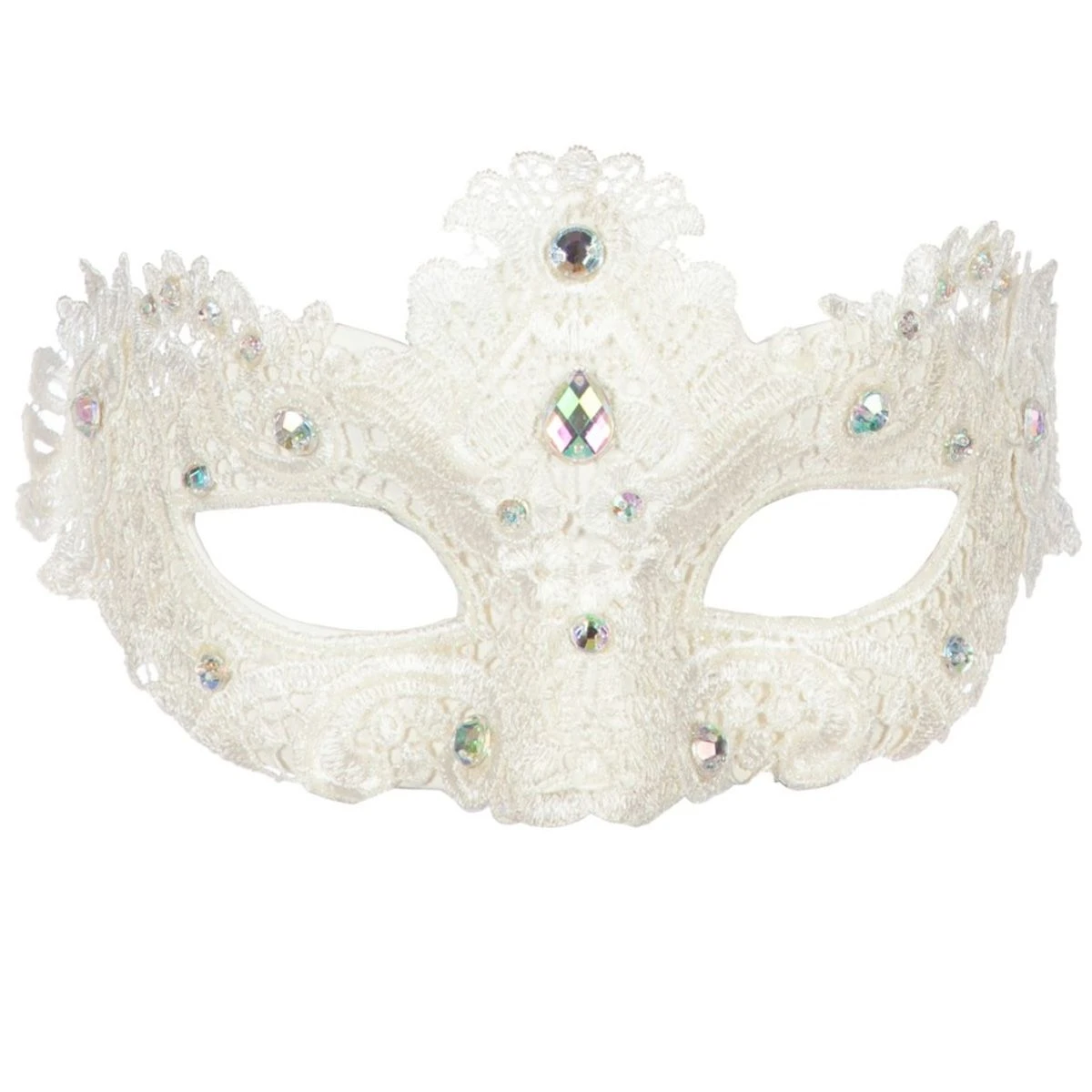 Oogmasker Steentjes Wit 3 Oogmasker Steentjes Wit