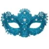 Oogmasker Blauw Parels -Vakantie Feest Winkel wil 34390 51 1