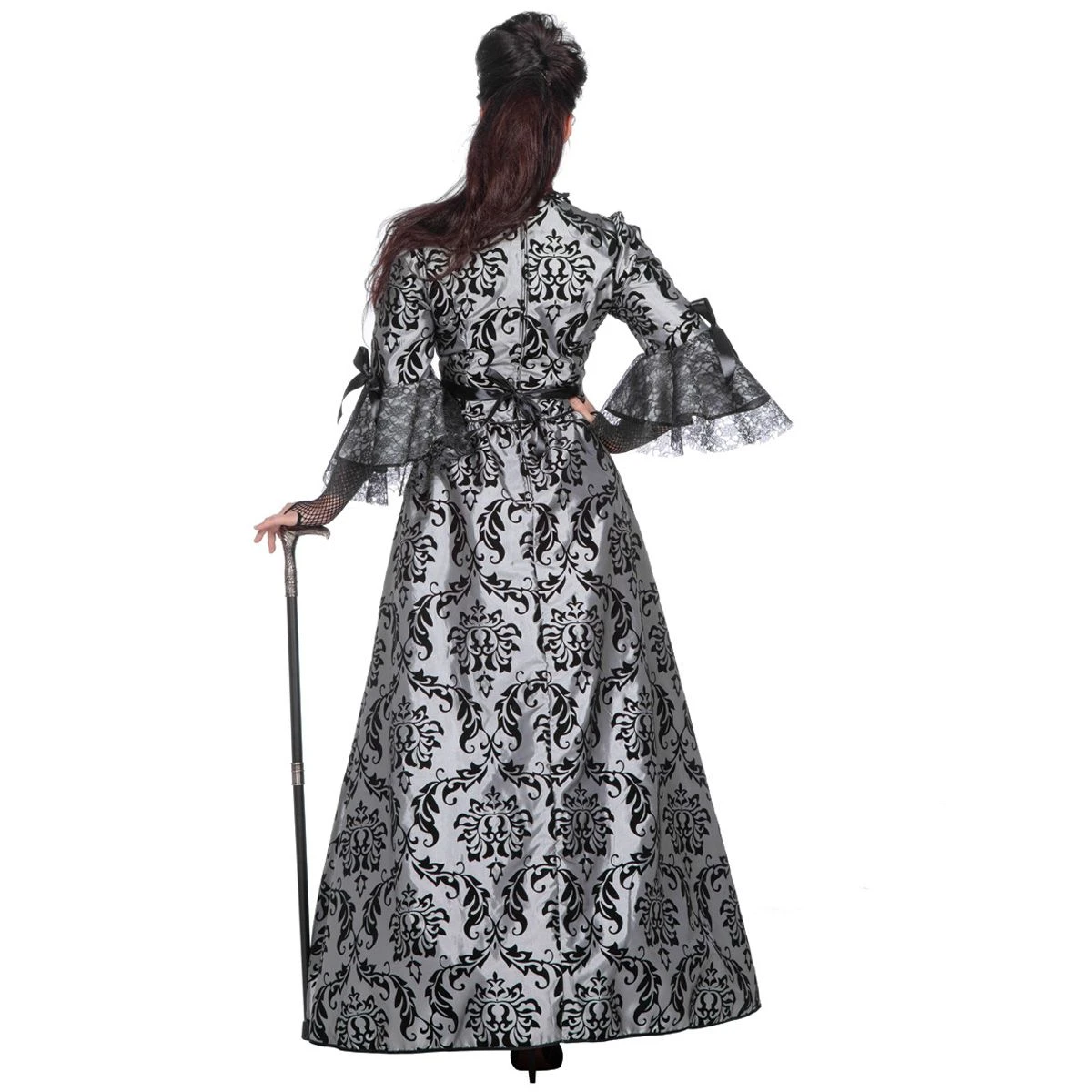 Luxe Markiezin Grijs/Zwart 5 Luxe Markiezin Grijs/Zwart - Afbeelding 3