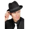 Hoed Gangster Luxe -Vakantie Feest Winkel wil hoed zwart gr
